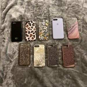 Bundle of 9 iPhone 8 Plus cases - Designer